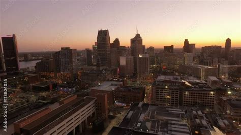 Detroit Aerial Stock Video | Adobe Stock