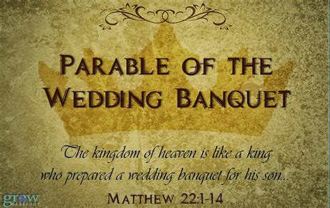 Grow Barefoot: Choice...The Parable of the Wedding Banquet