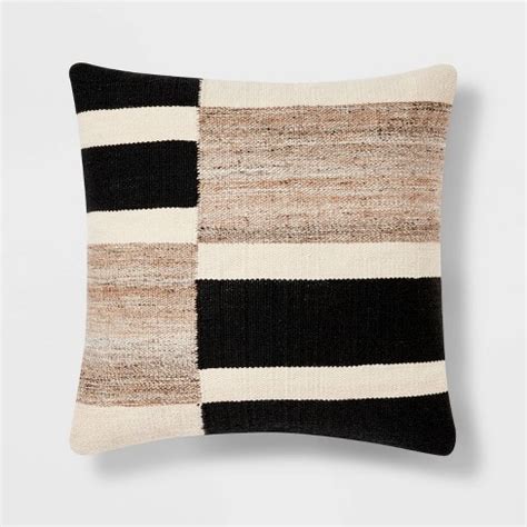 Oversized Blocked Woven Square Throw Pillow - Threshold™ : Target