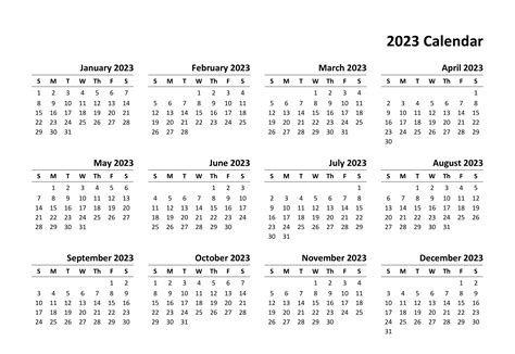 2023 Vertical Calendar Printable - Printable Calendars AT A GLANCE