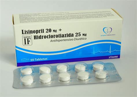 bc International: lisinopril 20 mg hidroclorotiazida 25 mg