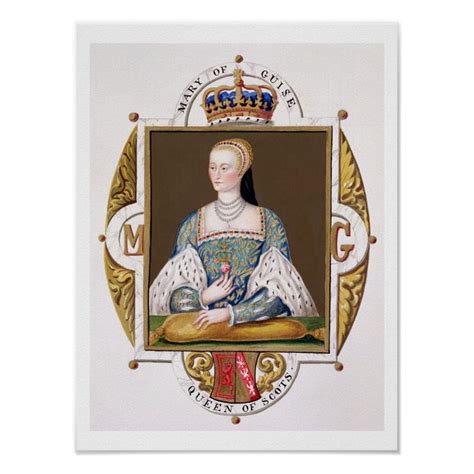 Portrait of Mary of Guise (1515-60) Queen of Scotl Poster | Zazzle