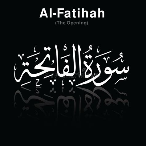 The Name of Surah in Holy Quran Al-Fatihah Chapter (the Opening ...