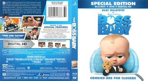 The Boss Baby (2017) R1 Blu-Ray Cover - DVDcover.Com