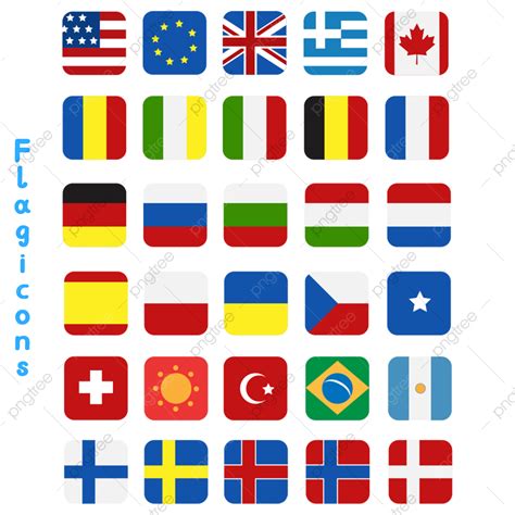 Todos Os ícones De Bandeira De Países PNG , ícone De Bandeira Do País ...