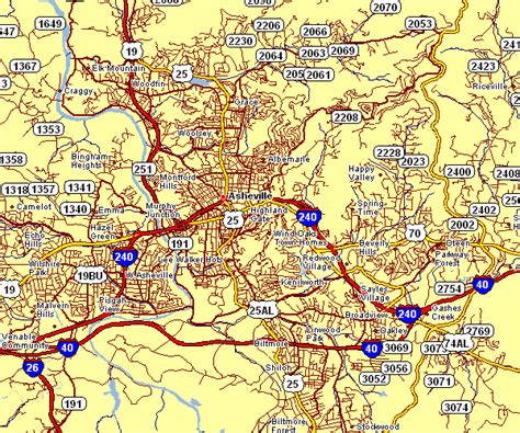 City Map of Asheville