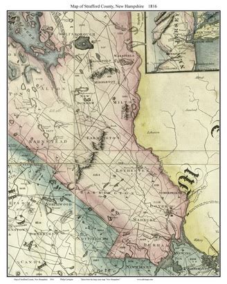 Old Maps of Strafford County, NH