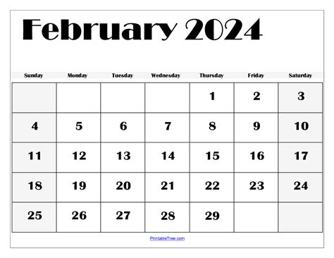 Feb 2024 Printable Calendar Pdf - Alvina Nataline