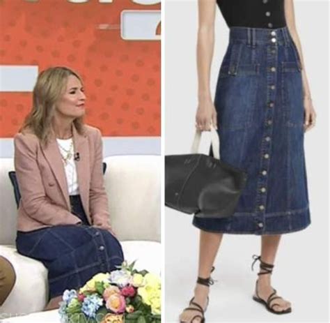 The Today Show: September 2022 Savannah Guthrie's Denim Skirt | Shop Your TV