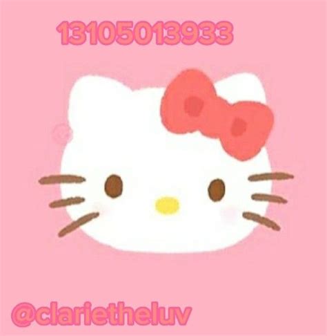 Hello kitty decals for berry avenue and bloxburg 💛 in 2023 | Hello kitty rooms, Hello kitty ...