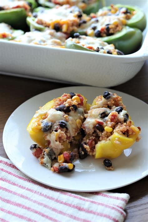 Quinoa Stuffed Peppers - My Recipe Treasures