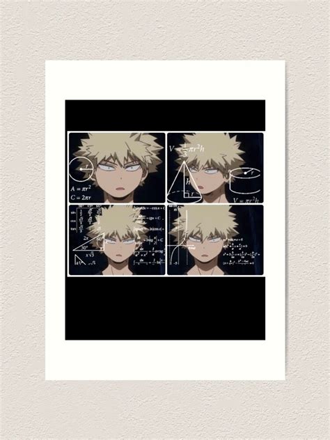 "Confused Bakugo Anime Meme" Art Print for Sale by Benjaminnnn | Redbubble