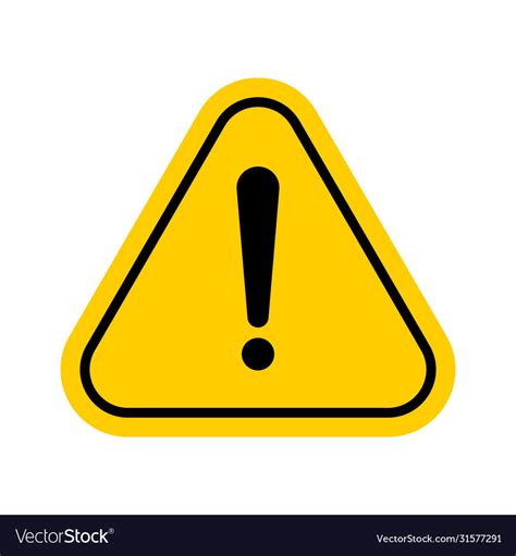 Hazard warning symbol Royalty Free Vector Image