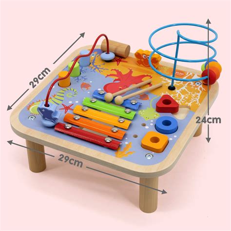 Wooden Multi-Activity For Kids | Play Table For Children | Bee Smart