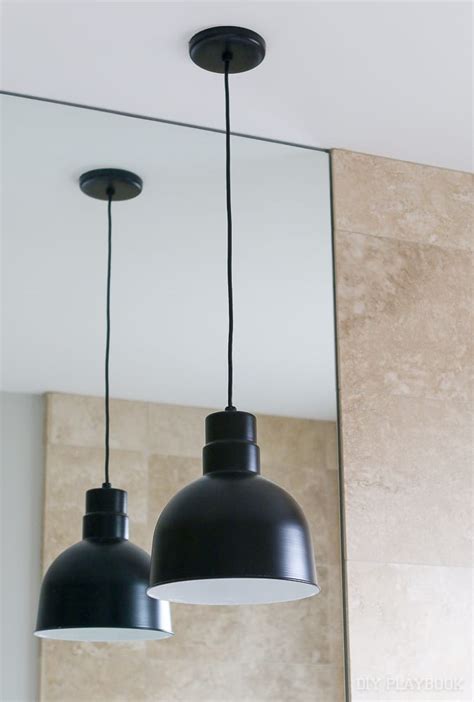 Contemporary Pendant Lights in our Master Bathroom | The DIY Playbook