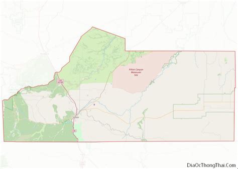 Map of Las Animas County, Colorado - Thong Thai Real