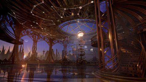 ArtStation - The hall of planetarium | Participant of CGTrader Awards, Nastya Ermakova | Fantasy ...