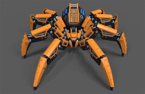 Robot Spider 3D Model $80 - .fbx .c4d .obj .3ds - Free3D