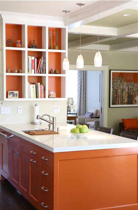 27 Cheerful Orange Kitchen Decor Ideas - DigsDigs