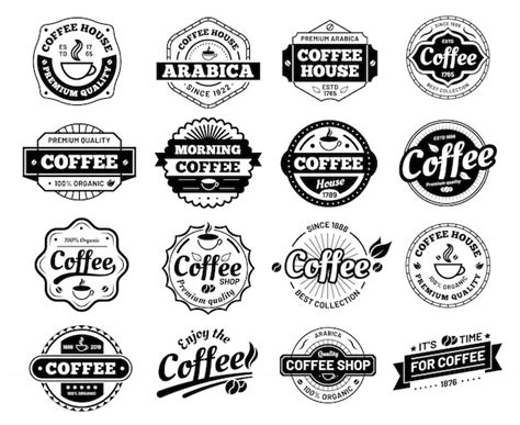 Premium Vector | Coffee badges. Cafe logo stamp sticker. Restaurant ...