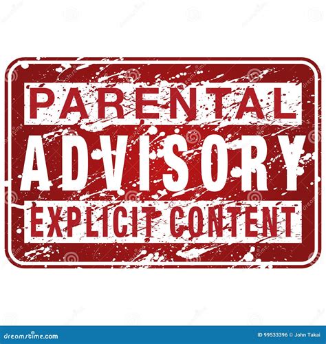 Parental Advisory Label Sign Vector Illustration | CartoonDealer.com ...