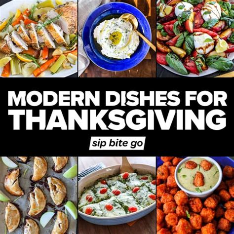 50 Modern Thanksgiving Menu Recipes 2023 - Sip Bite Go