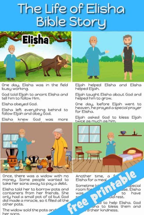 16 Elisha - Preschool Bible lesson ideas | preschool bible, preschool ...