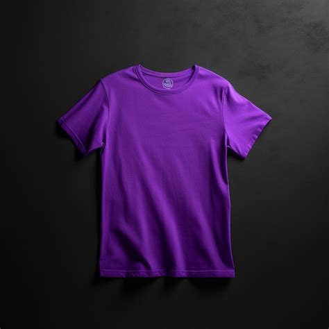 Premium AI Image | Purple Tshirt Mockup on dynamic plain background ...