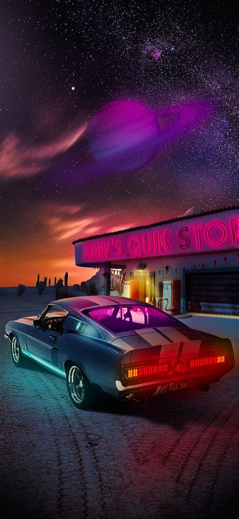 80S Retro Neon Car, 80 neon iphone HD phone wallpaper | Pxfuel