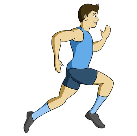 How to Draw a Person Running - Really Easy Drawing Tutorial