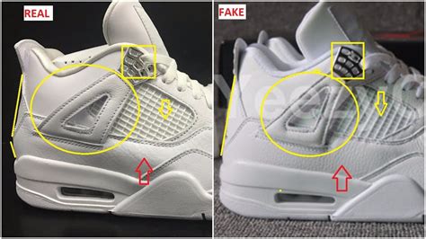 Fake Air Jordan 4 Pure Money Spotted- Quick Ways To Identify Them - YouTube