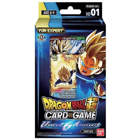 Dragon Ball Super Card Game Expert Deck 01 Box (6) Series 7 Universe 6 Assailants