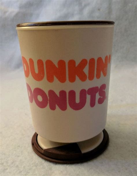 Dunkin Donuts Plastic Travel Mug W/Lid And Dashboard Mount Vintage Coffee #DunkinDonuts ...