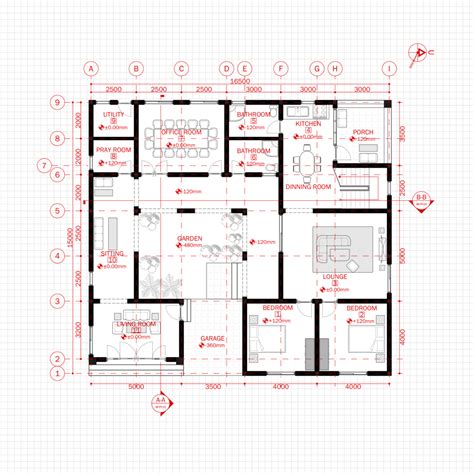 Modern House Office Architecture Plan with floor plan metric units - CAD Files, DWG files, Plans ...