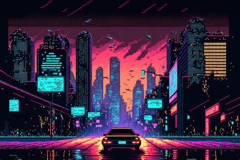 Pixel City Backgrounds