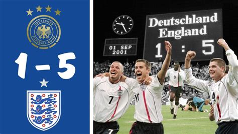 Germany vs England 1-5 All Goals & Highlights | FIFA World Cup qualification (01/09/2001) - YouTube