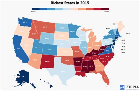 These Are The 10 Richest States In America - Zippia