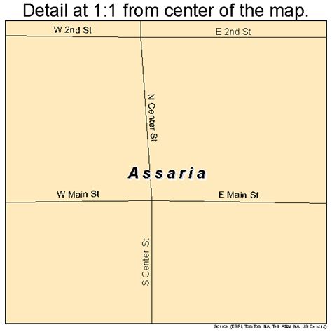 Assaria Kansas Street Map 2002850