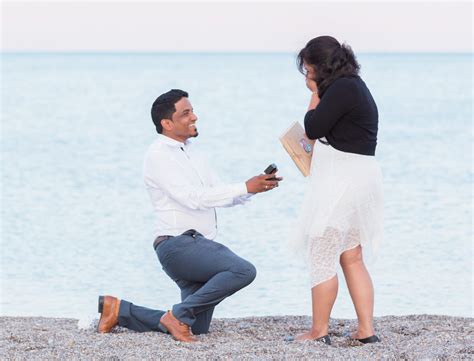 Toronto Surprise Proposal Photography | Romantic Beach Sunset