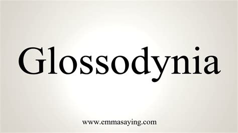 How To Pronounce Glossodynia - YouTube