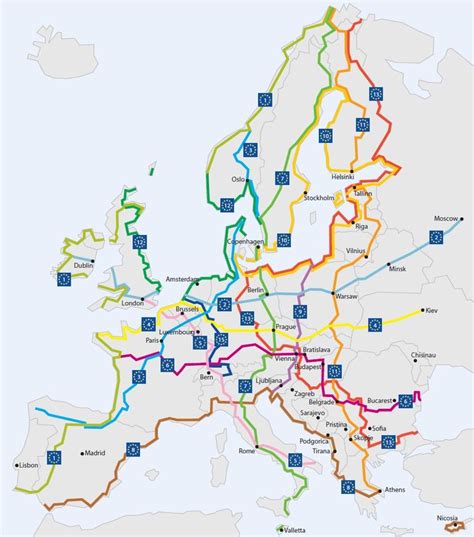 Routes - EuroVelo - the European cycle route network | Cycling route ...