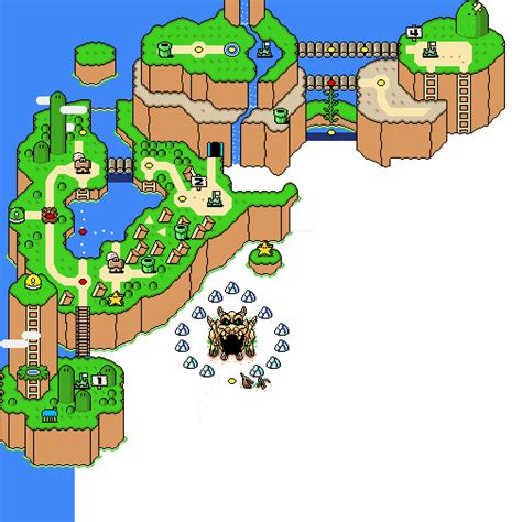 Pixilart - Super Mario World Map WIP by MarioPixelArt64