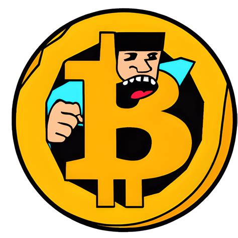 Logo Bitcoin Cartoon · Creative Fabrica