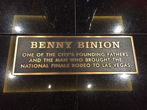 Read the Plaque - Benny Binion