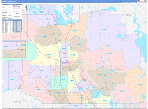 Marion County, FL Map Book - Color Cast