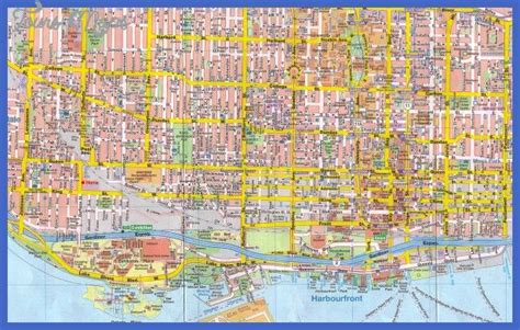 cool Toronto Map Tourist Attractions | Toronto map, Toronto chinatown, Amazing maps