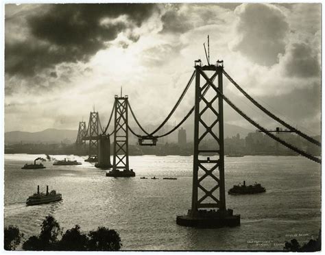 The western span of the San Francisco-Oakland Bay Bridge, ca. 1935 ...