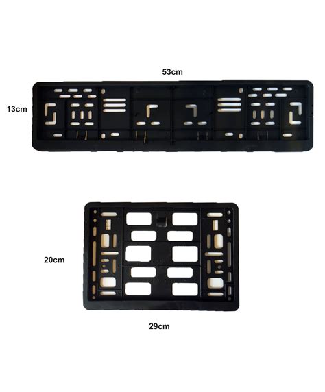 European Model Vehicle Number Plate Frame | Jeewa Plastic (Pvt) Ltd