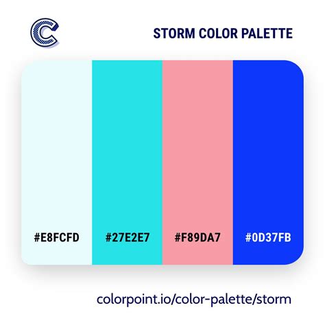 Beautiful color palettes storm color palette – Artofit