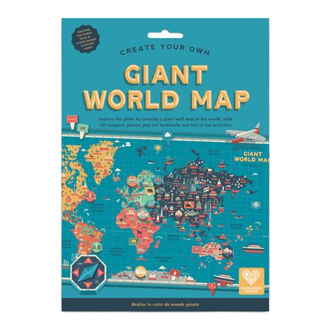 Giant Childrens World Map Poster